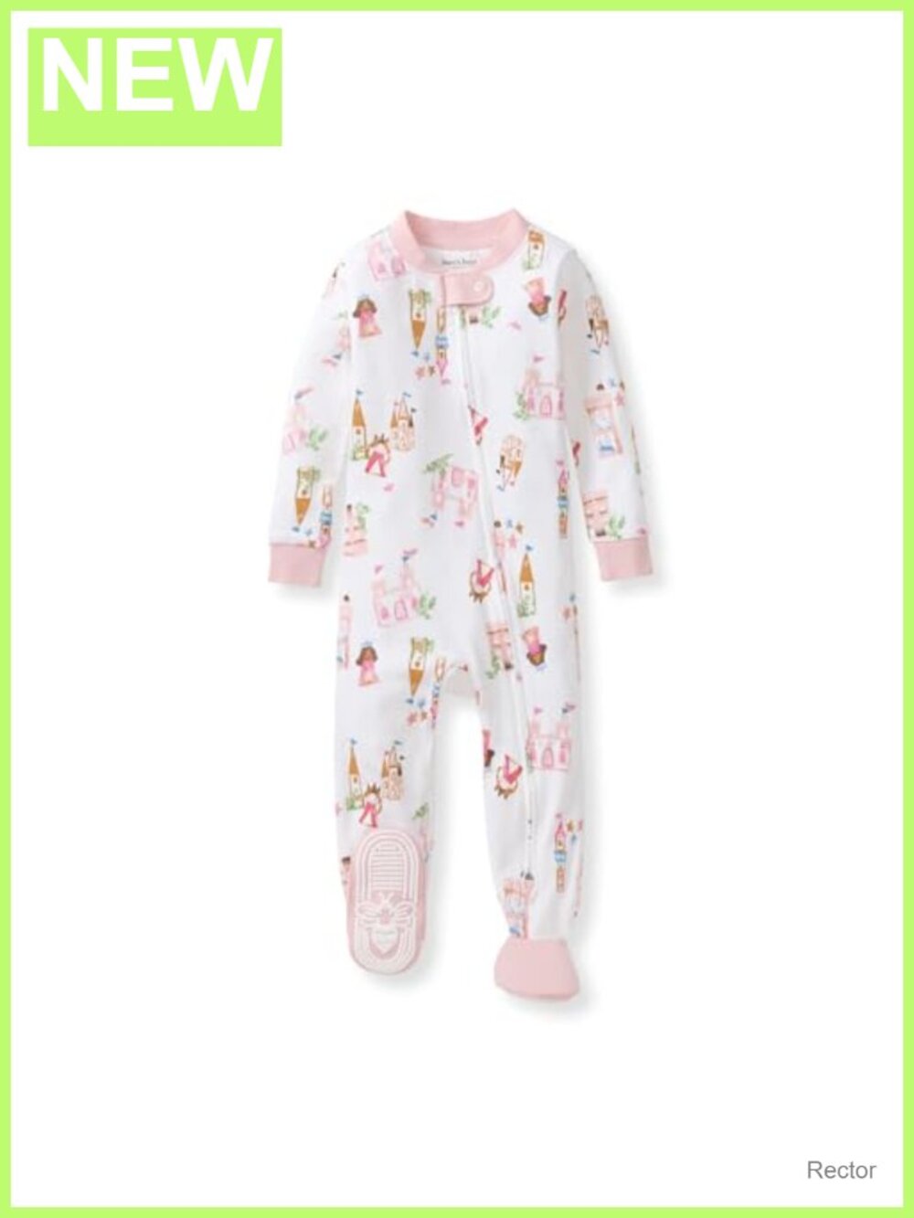 Organic Cotton Snug Fit Footed Sleeper Pajamas Zip Front
